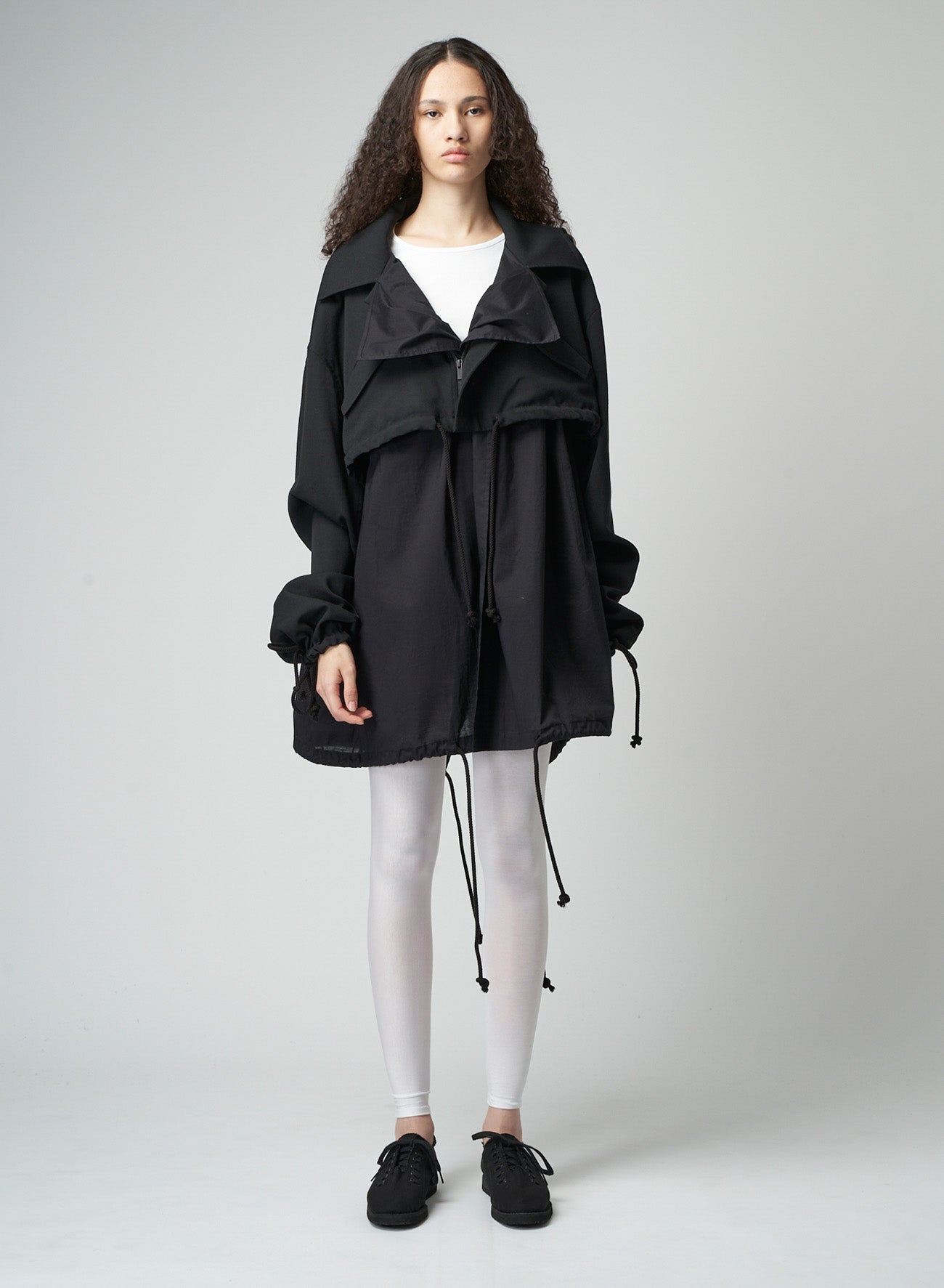 WOOL GABARDINE LAYERED MOD'S COAT – THE SHOP YOHJI YAMAMOTO