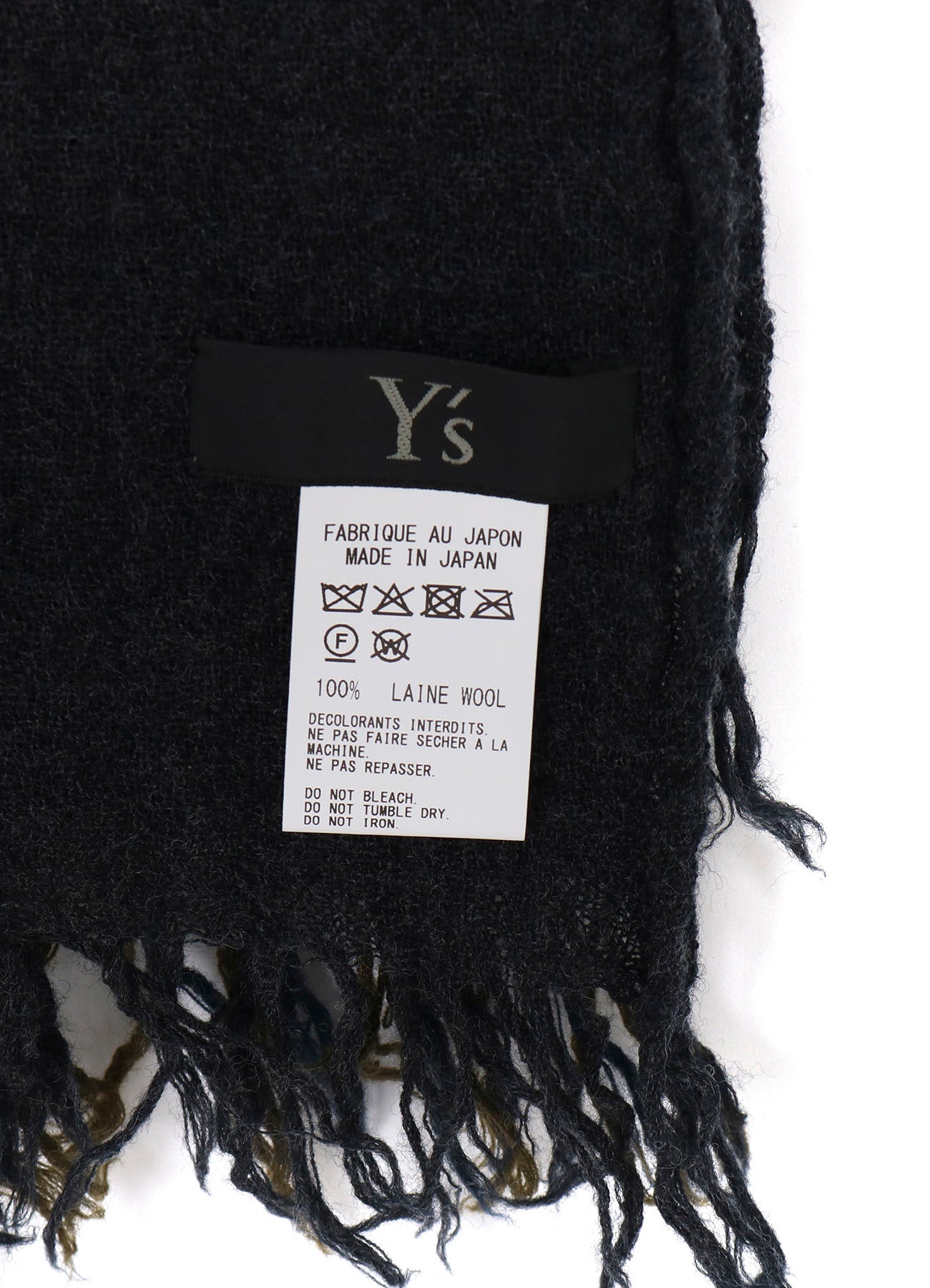 THREE-LAYERED WOOL SCARF – THE SHOP YOHJI YAMAMOTO