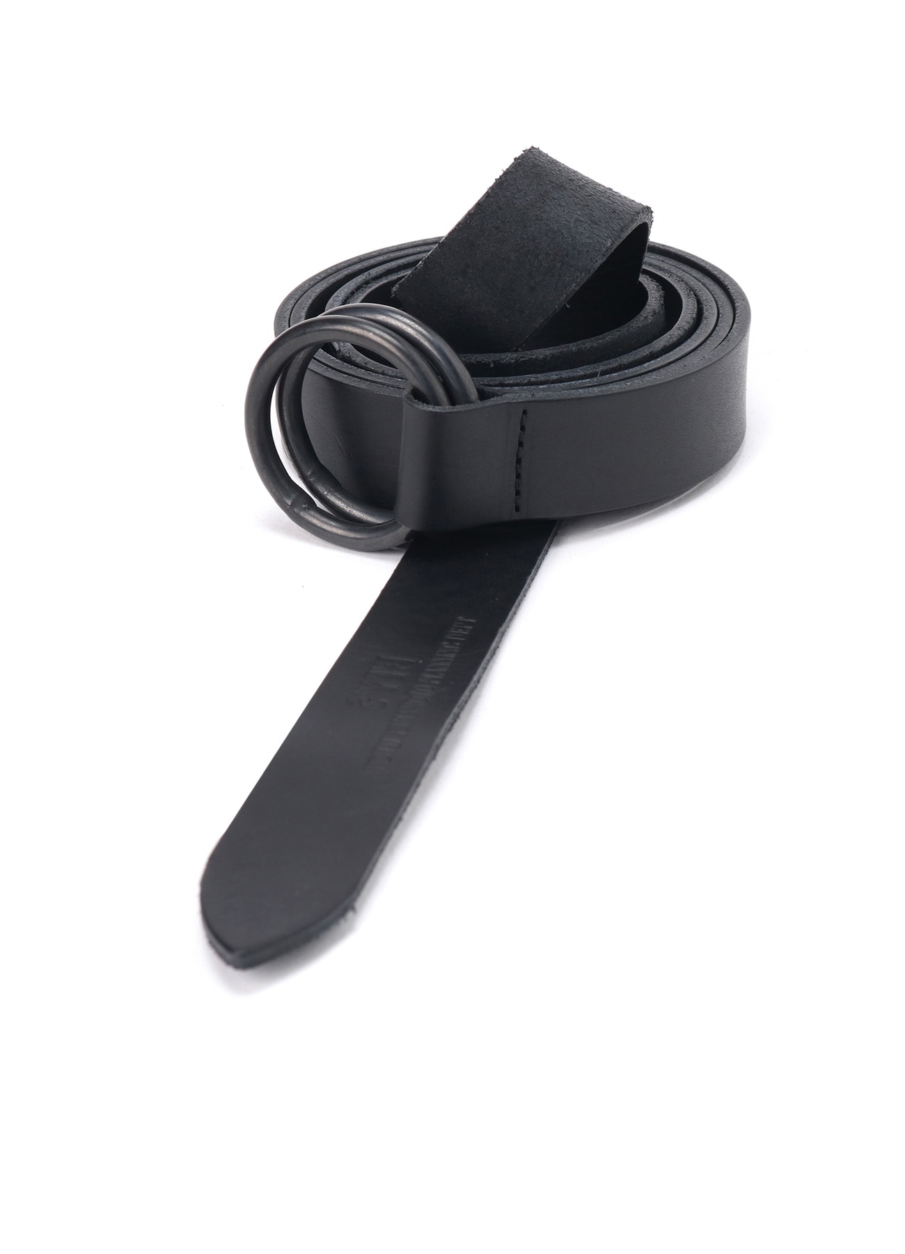 COW LEATHER25MM LONG RING BELT(FREE SIZE Black): S'YTE｜THE SHOP