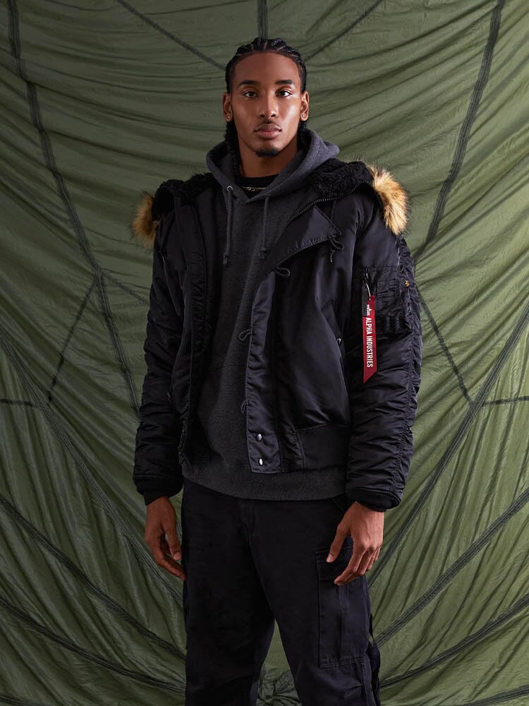 Alpha Industries N2B Shortwaist Parka- Black – The Surplus Guy