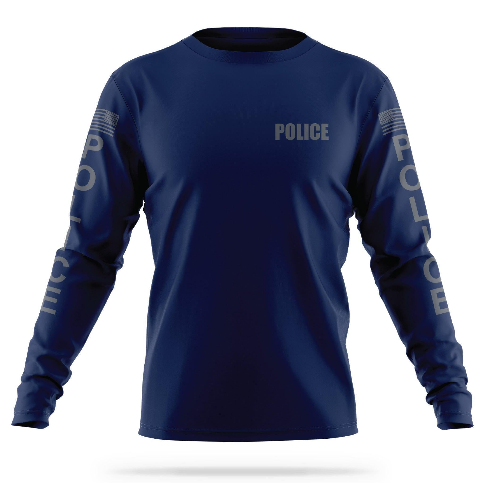 POLICE] Men's Utility Long Sleeve [NVY/GRY] | 13 Fifty Apparel