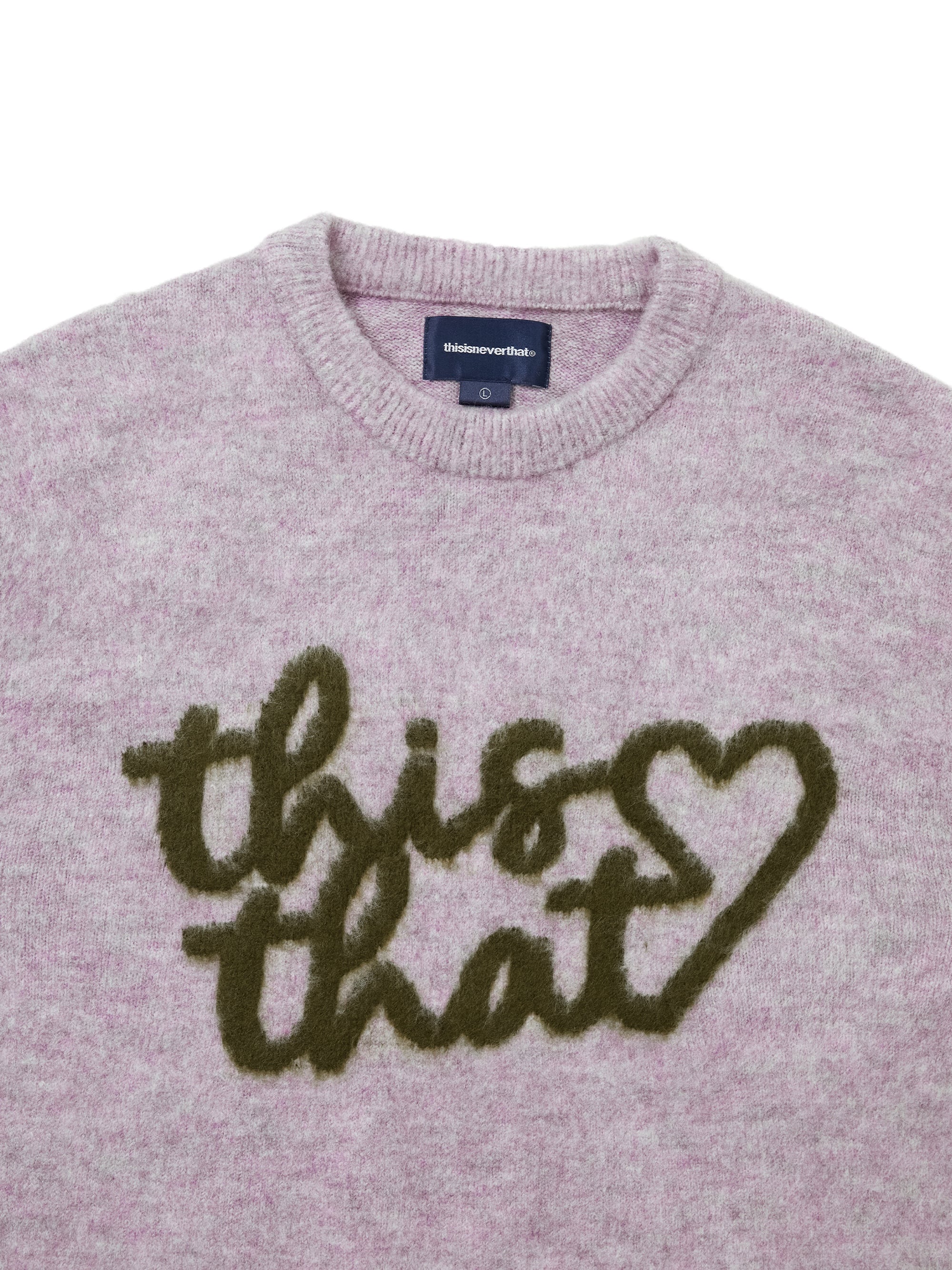 Heart Logo knit Sweater – thisisneverthat® JP