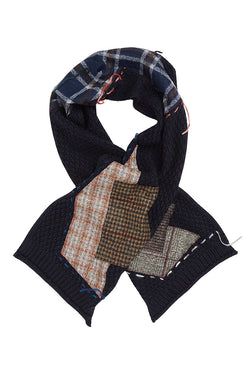 JAZZ ステッチ＆パッチワークマフラー / COL：BLU BOB JAPAN