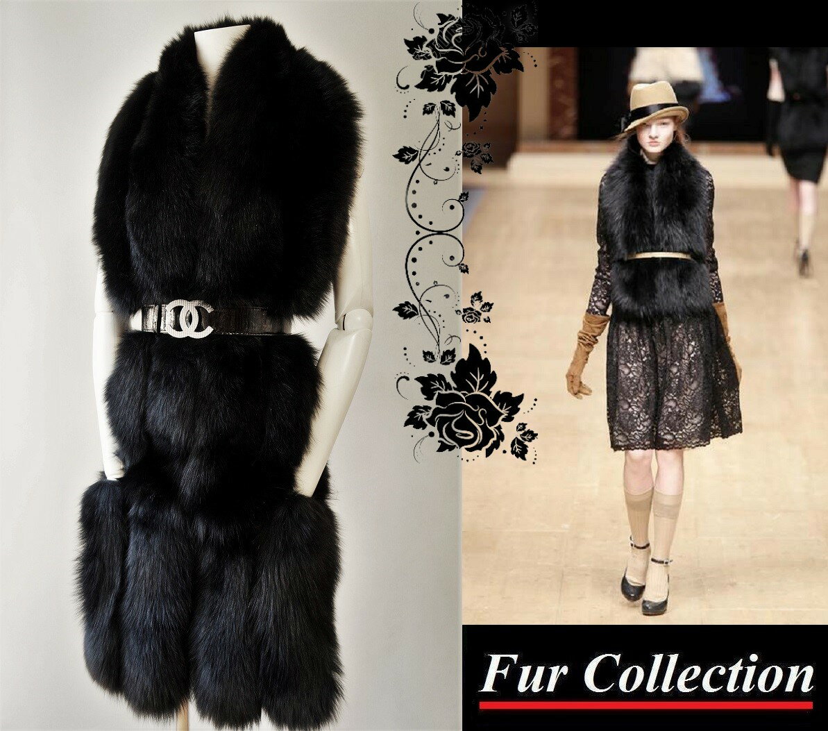 楽天市場】gucci グッチ ファー ストールの通販