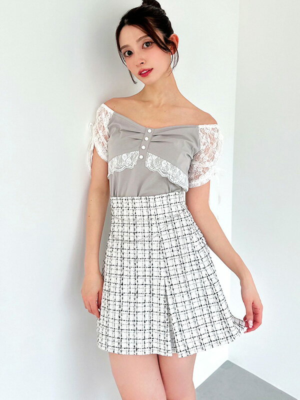 RESEXXY リゼクシー ハイウエスト ツータック ミニスカート 春 夏