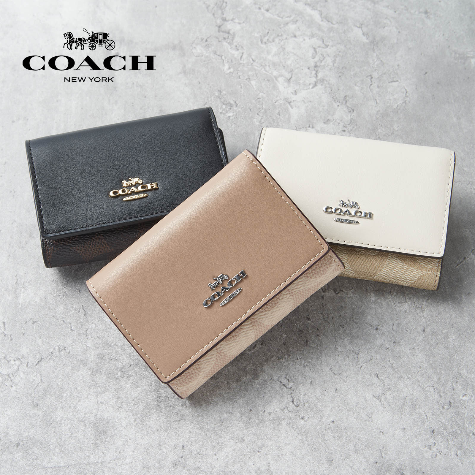 楽天市場】コーチ ミニ財布（形状（財布）三つ折り財布）の通販