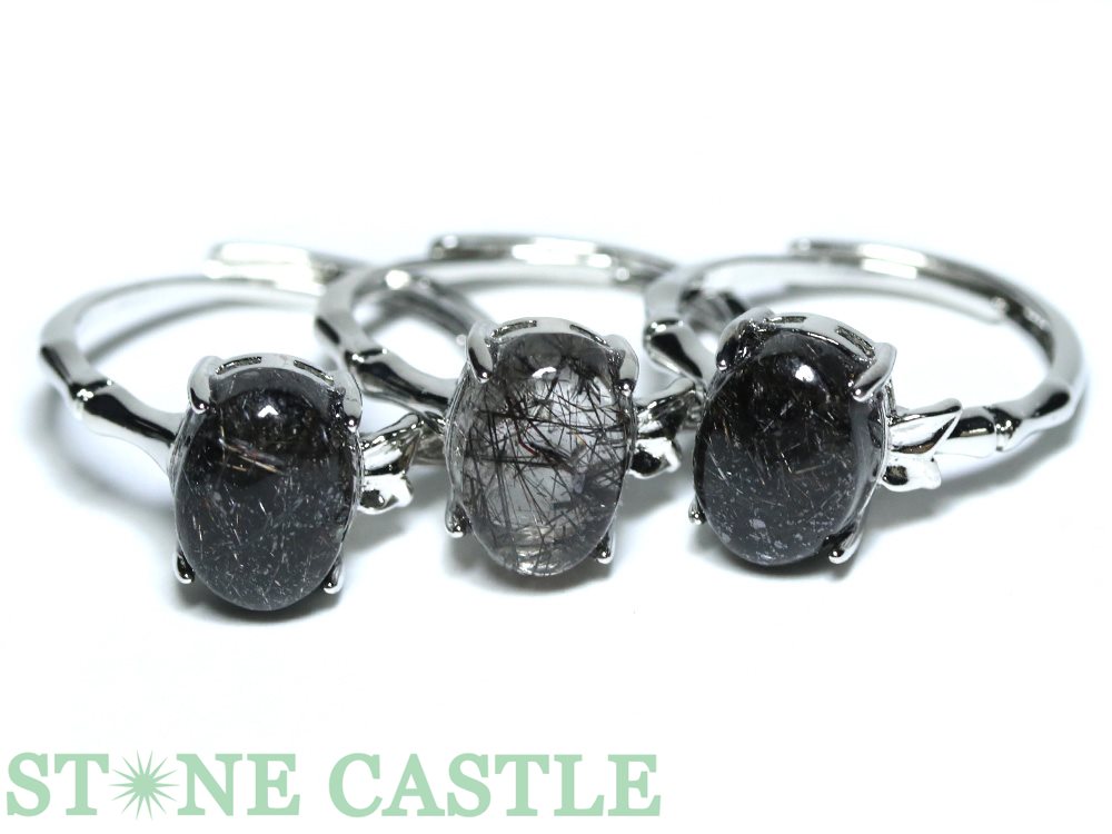 楽天市場】ブラックルチルクォーツ リングの通販