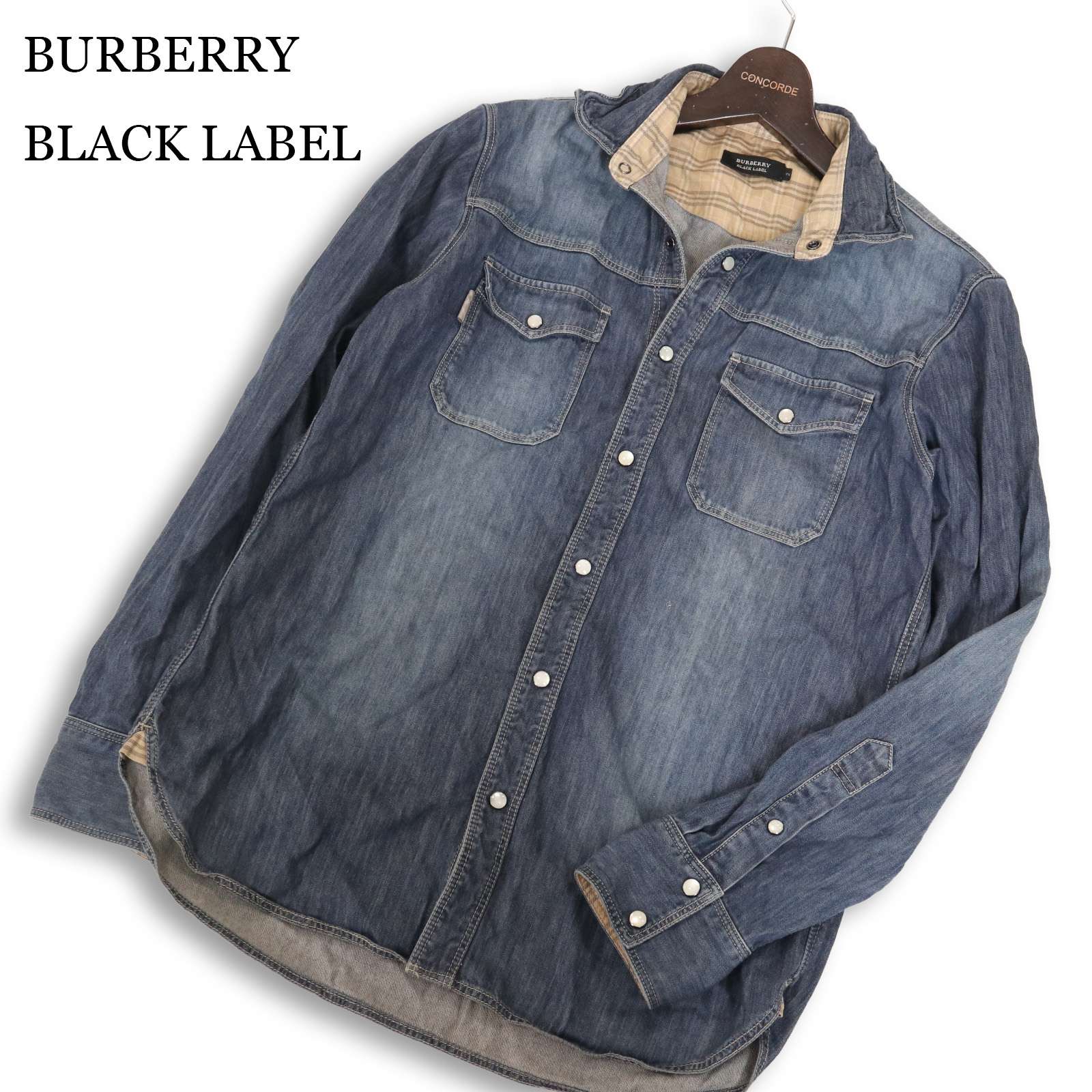 楽天市場】バーバリーブラックレーベル デニムジャケットの通販
