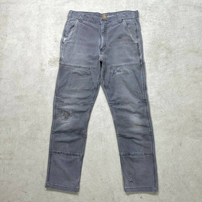 楽天市場】carhartt ダブルニー グレーの通販