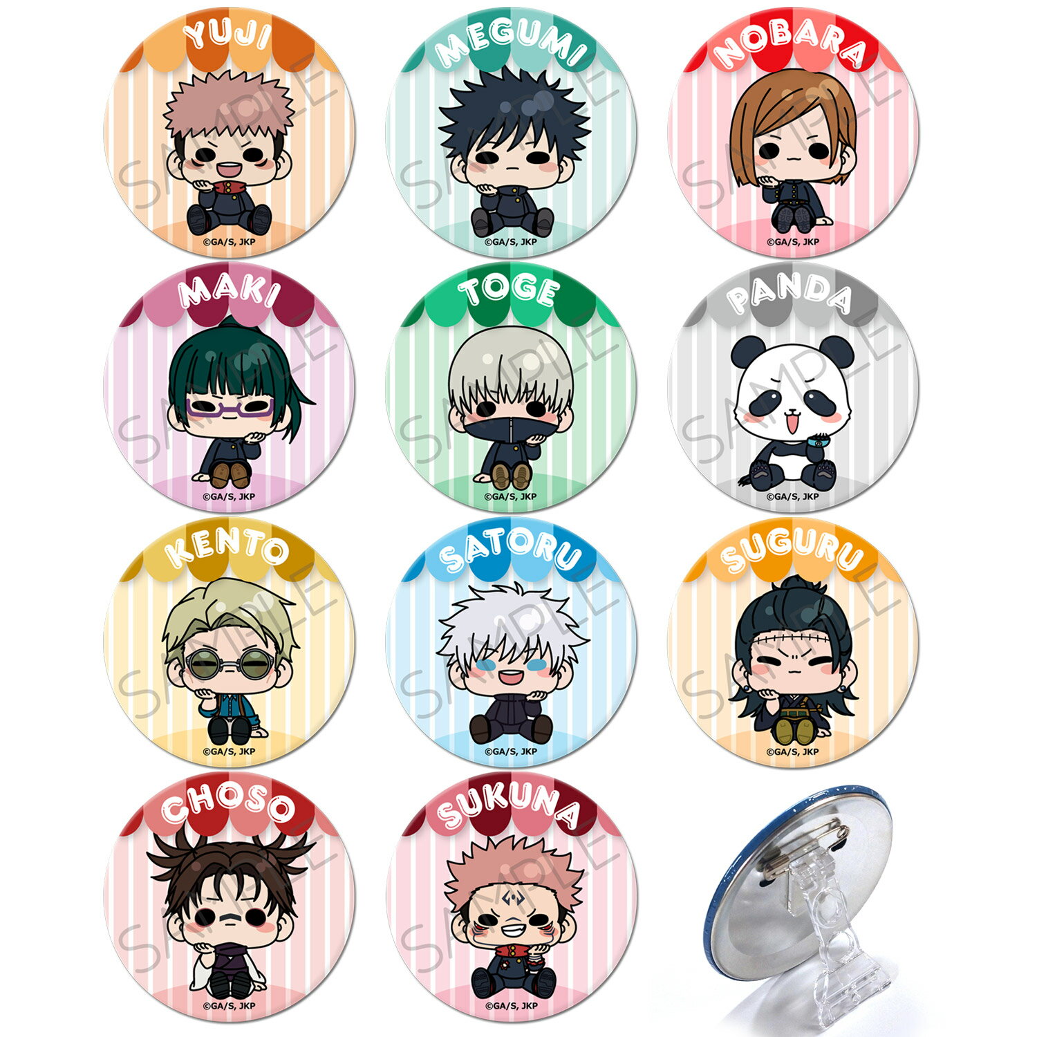 呪術廻戦 七海建人 カフェ 缶バッジ 呪術廻戦 カフェ 2024 懐玉・玉折