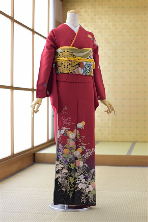 楽天市場】訪問着 赤の通販