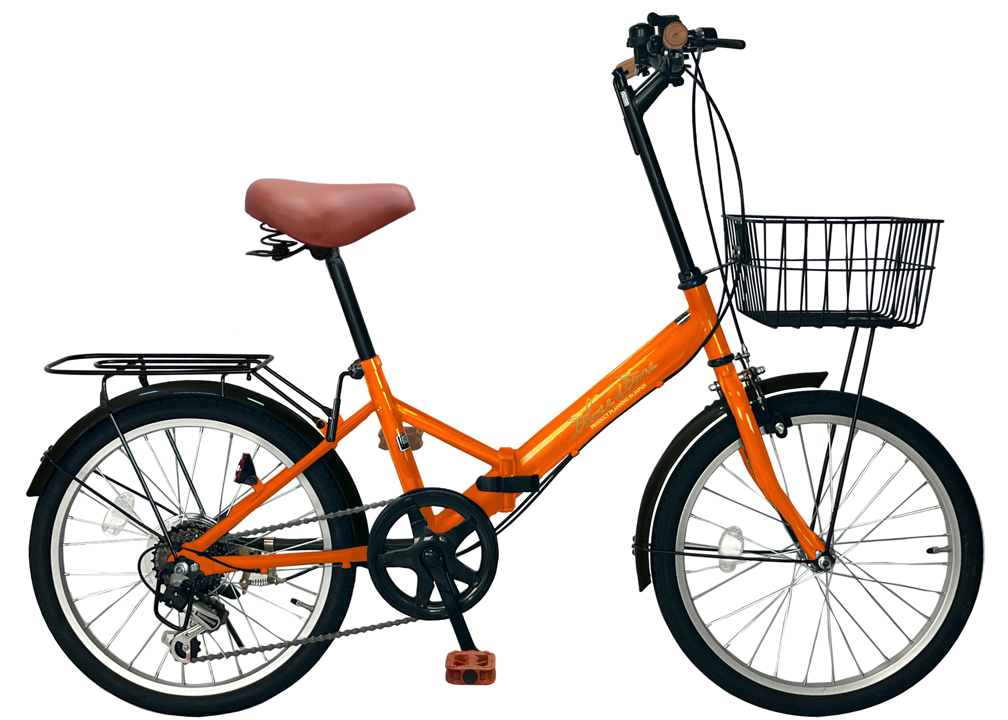 楽天市場】ミニベロ（カラーオレンジ）（小径自転車・ミニベロ｜自転車