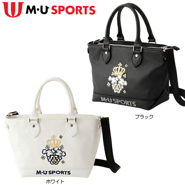 MU.SPORTS ミエコウエサコ 大判トートバッグ【パールホワイト】美品