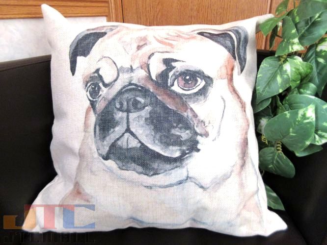 楽天市場】パグ クッションカバーの通販