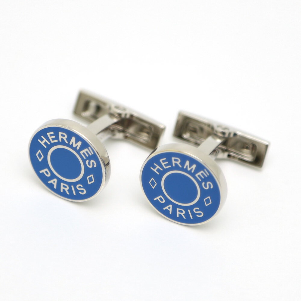 HERMES 多色布製カフリンクスセット HERMES 多色布製カフリンクス