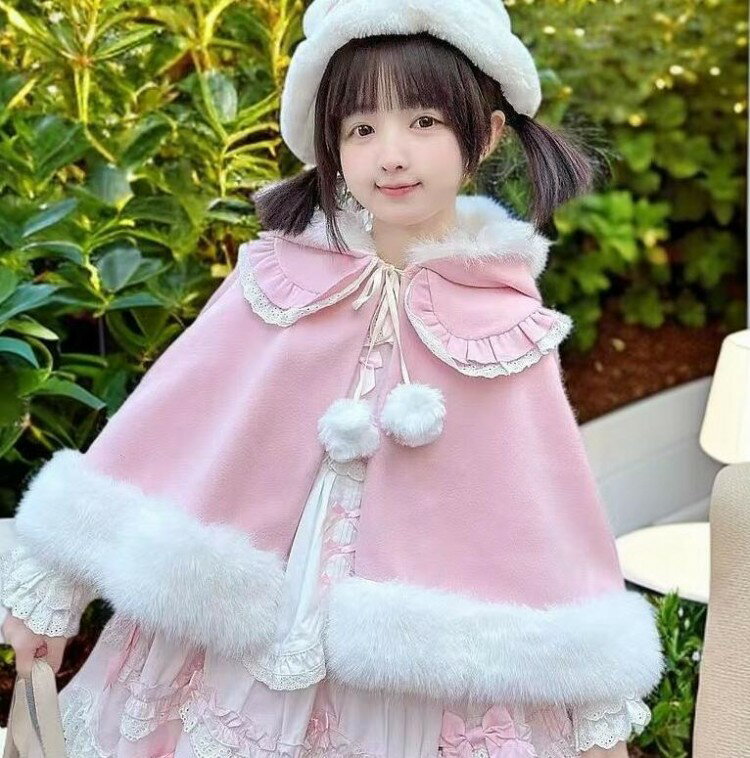 楽天市場】ポンチョ コート ロリータ（カラーピンク）（レディース