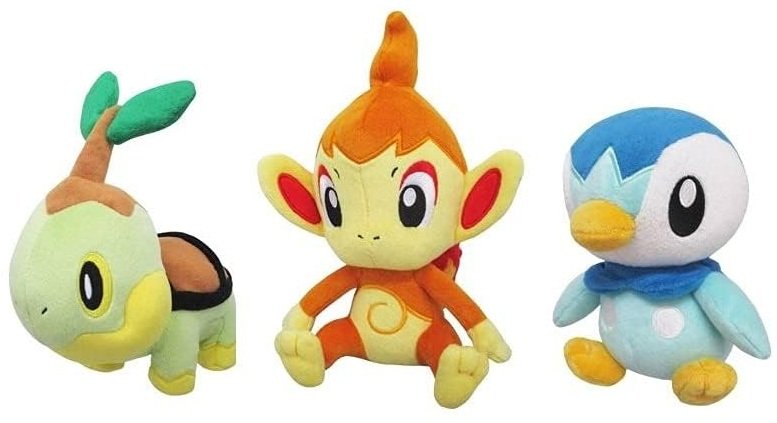 楽天市場】ポケモン ぬいぐるみ ナエトル ヒコザル ポッチャマの通販