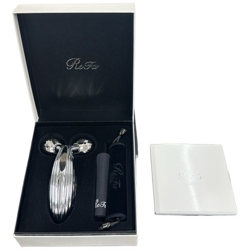 美品 ReFa 美顔ローラー ダブルボール型 RF-PC2019B 美容 ReFa（リファ