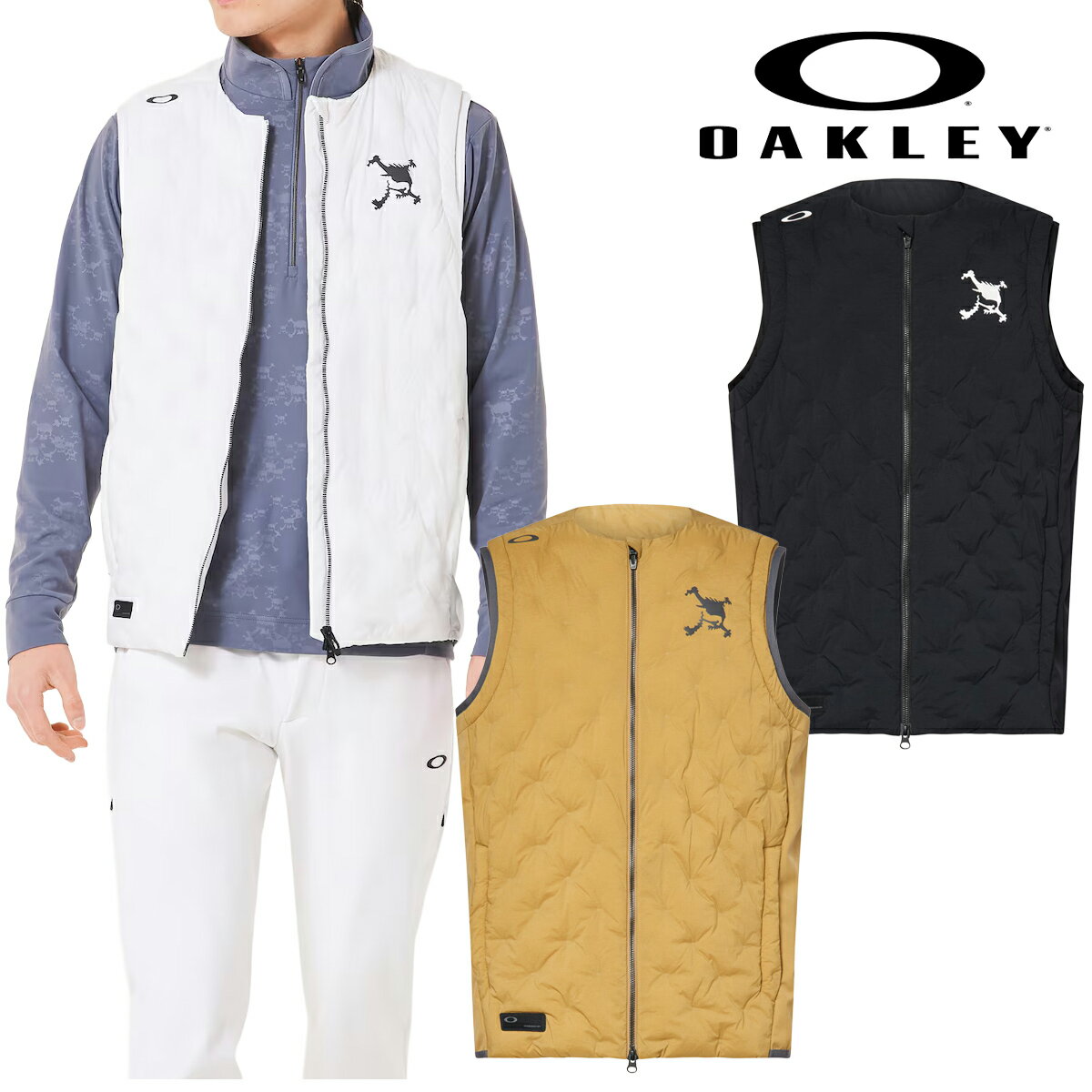 楽天市場】オークリー スカル ダウンベストの通販