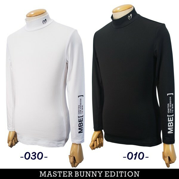 パーリーゲイツ マスターバニー モックネック ゴルフ ウエア 白 長袖