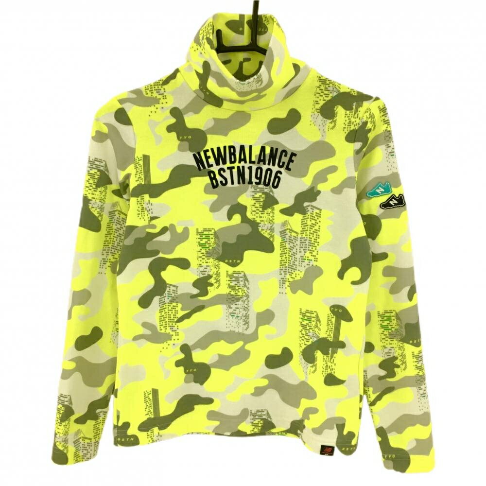 未使用級 ニューバランスゴルフ カモフラ柄 ストレッチ ニット サイズ6