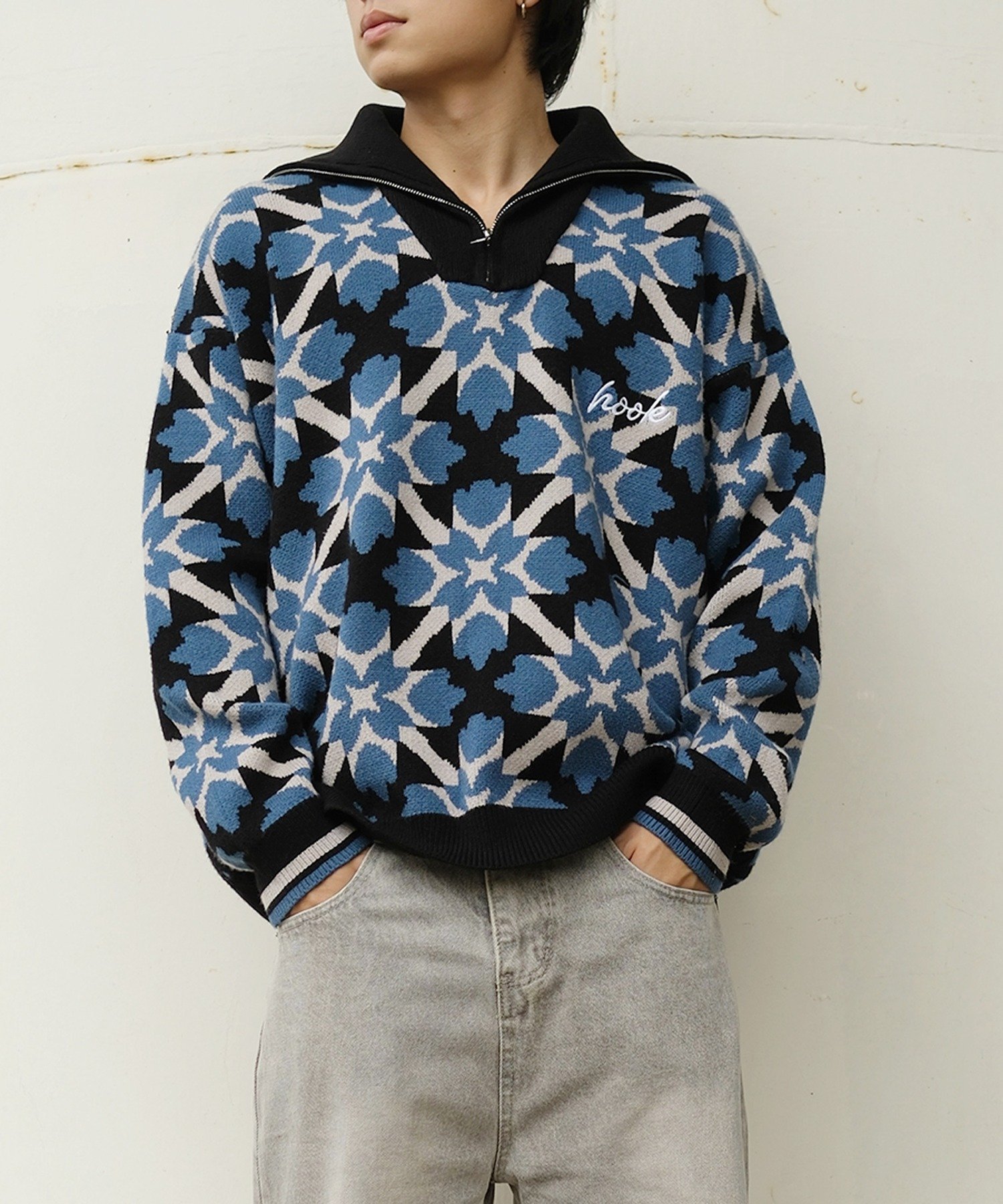 楽天市場】幾何学（ニット・セーター｜トップス）：メンズファッション