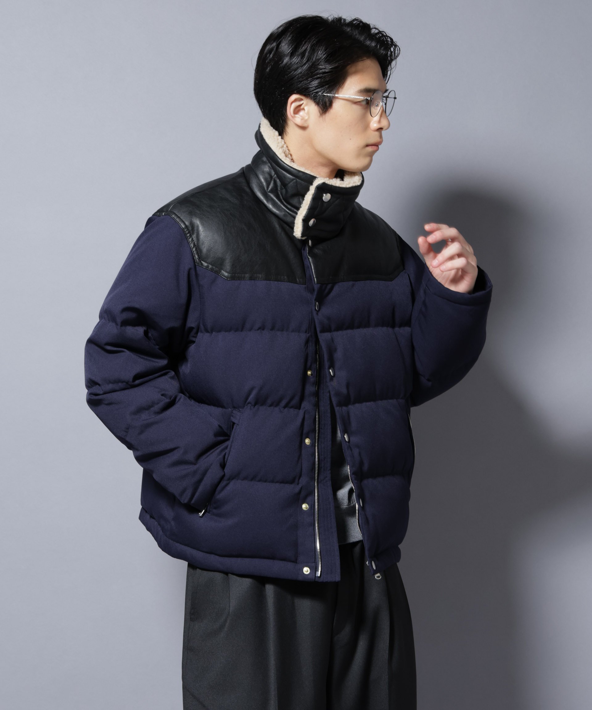 楽天市場】ナノユニバース 西川 ダウン（カラーネイビー）の通販