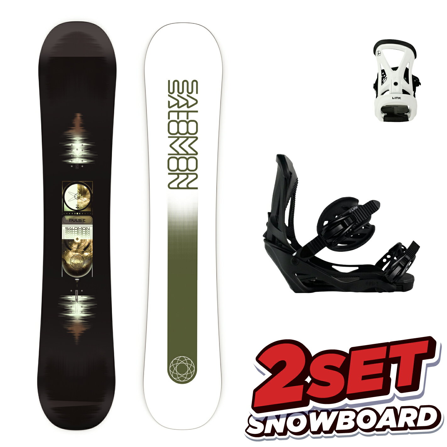 楽天市場】スノーボード 2点セット（ブランドサロモン）（ボード
