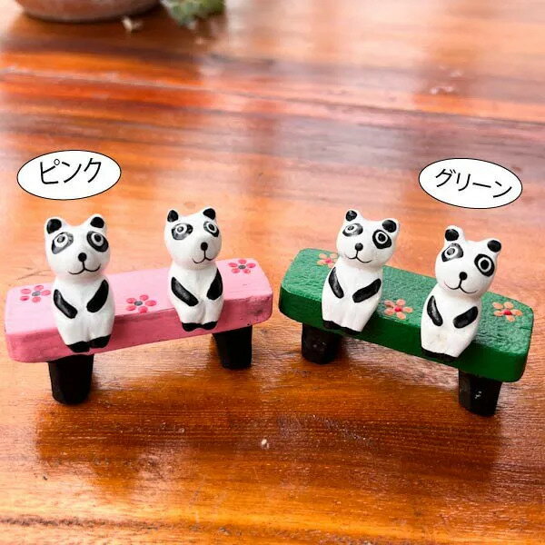 楽天市場】パンダ 置物 木製の通販