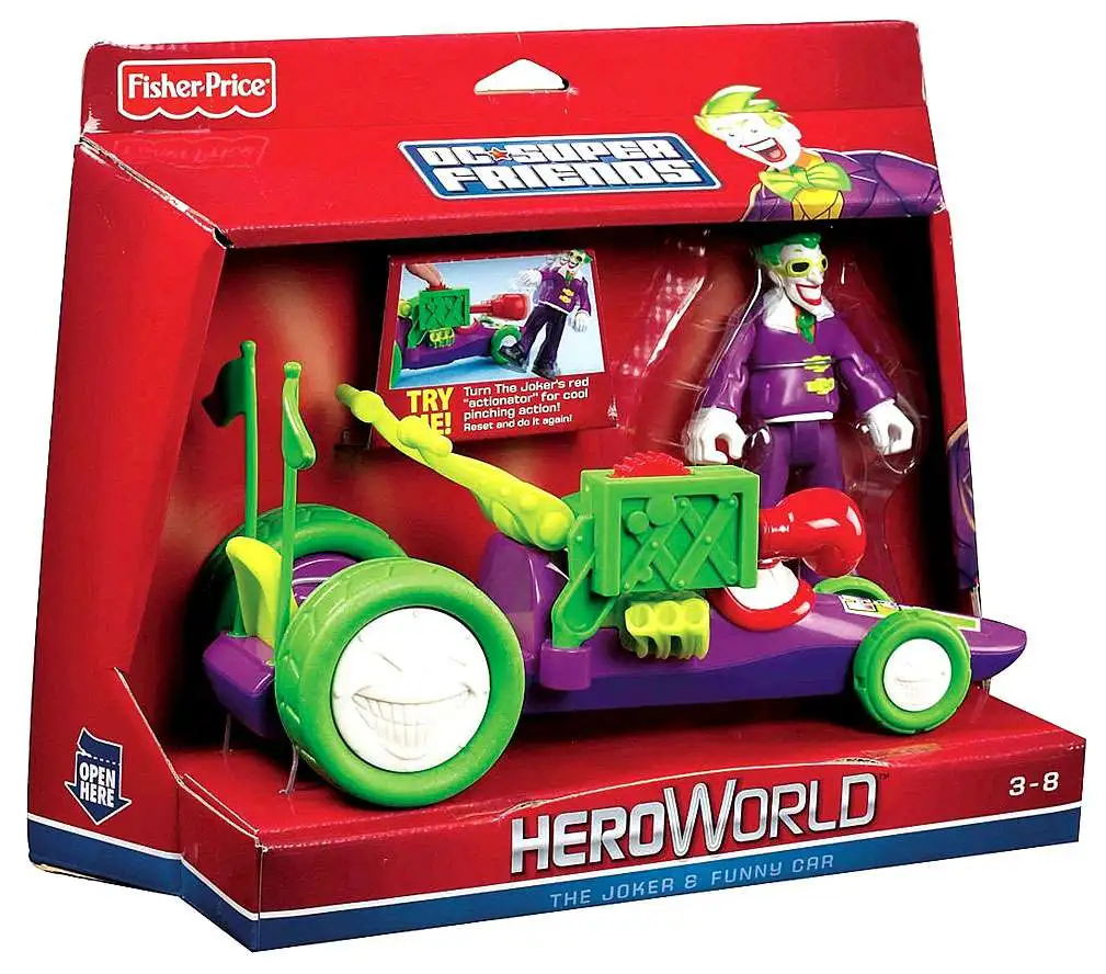 Fisher Price Batman DC Super Friends Hero World The Joker Funny