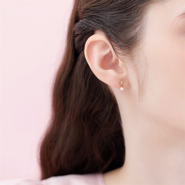 K10ピンクゴールド ピアス | 152516253104 | 【公式】Canal4℃ (カナル