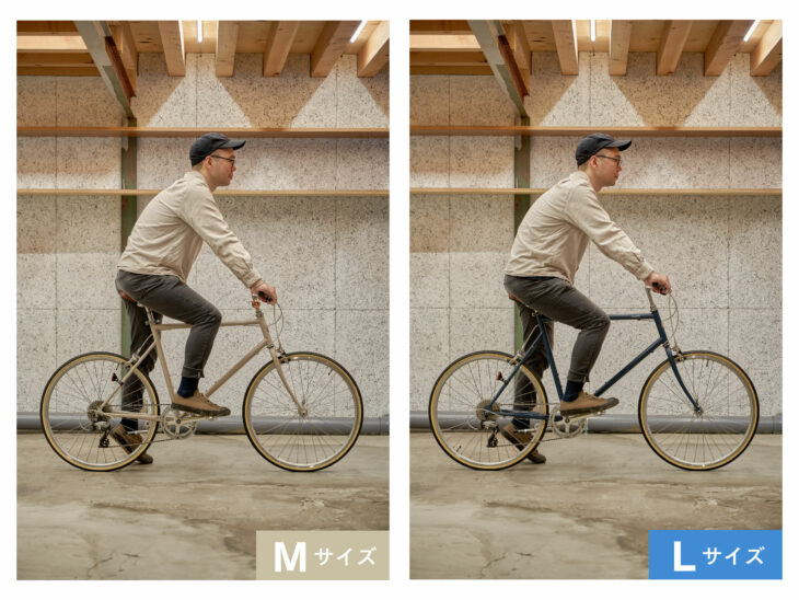 自転車のサイズ選び】SとM、MとLはどう違う？〜ホリゾンタルフレーム編