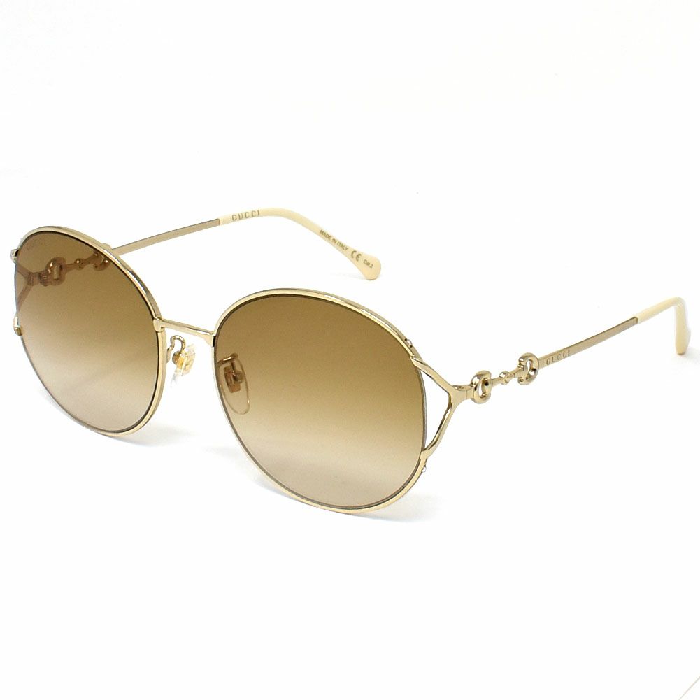 グッチ サングラス メンズ レディース ラウンド UVカット ホースビット