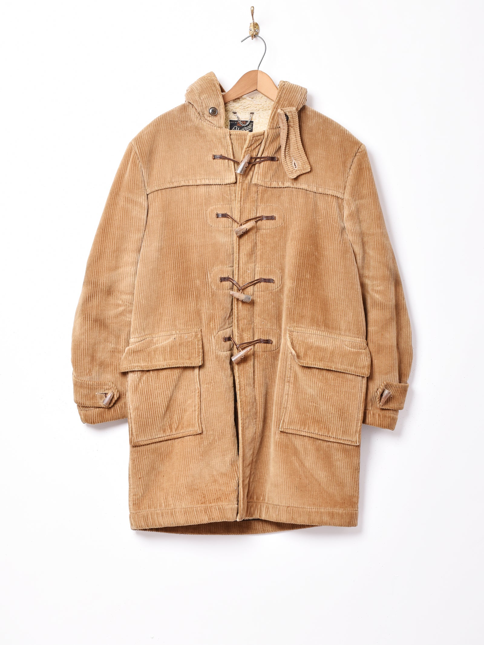 パルジレリダークブラウン コーデュロイ ダッフルコート