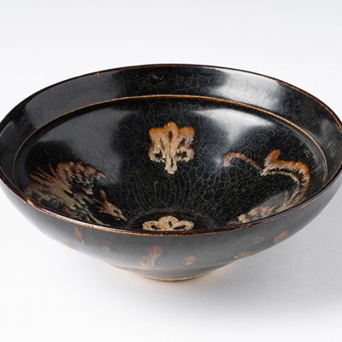 玳玻天目 鸞天目 – Tenmoku “phoenix” Design | 陶磁オンライン美術館