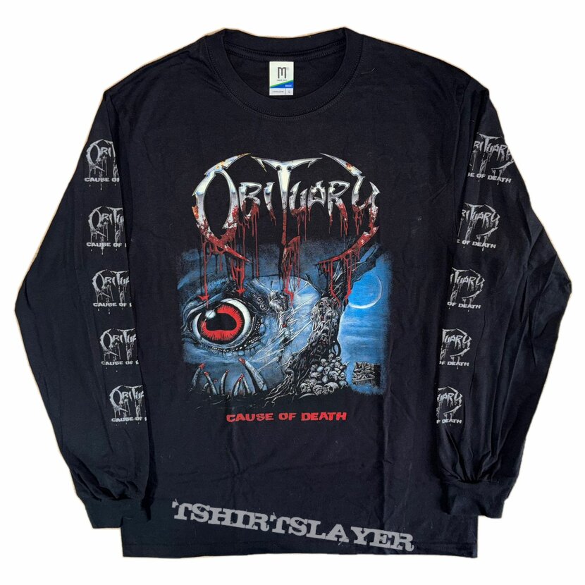 Obituary, Obituary - Cause of Death TShirt or Longsleeve (Grim
