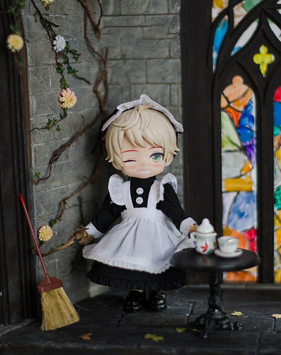 楽天市場】オビツ11 ドール 人形 服 メイド ドレス 3点セット ヘッド