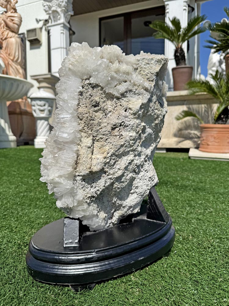 楽天市場】天然 水晶 クラスター 原石 台座付き 高さ約48cm 約22.7kg