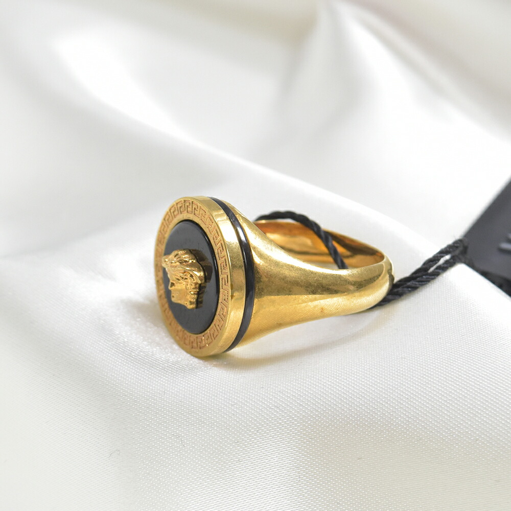 楽天市場】ヴェルサーチ 指輪 リング メンズ ゴールド ブラック