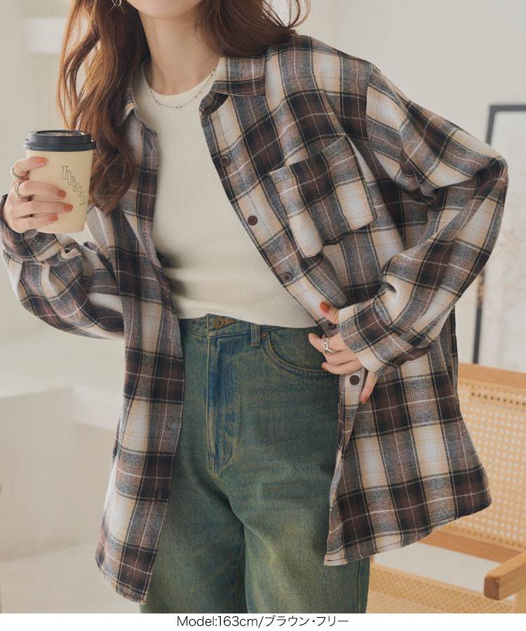 楽天市場】シャツ チェックシャツ チェック柄 ネルシャツ [C7693