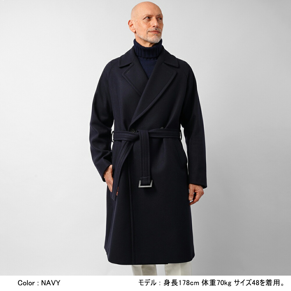 イーヴォ HEVO ダブルブレストコート ブラック BRINDISI 44 【公式通販】