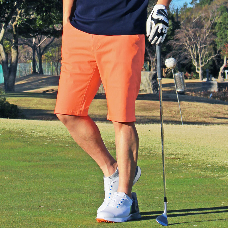 楽天市場】ハーフパンツ（カラーオレンジ）（ゴルフ｜スポーツ