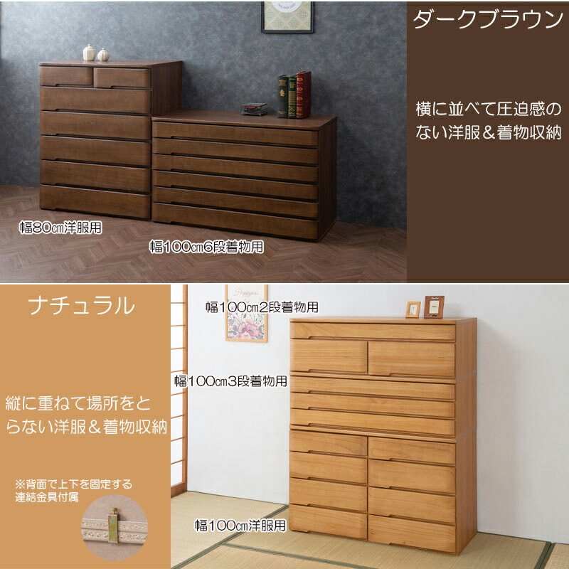 楽天市場】【POKER】新登場！ 洋風顔の本格派きもの対応桐箪笥 幅80 6