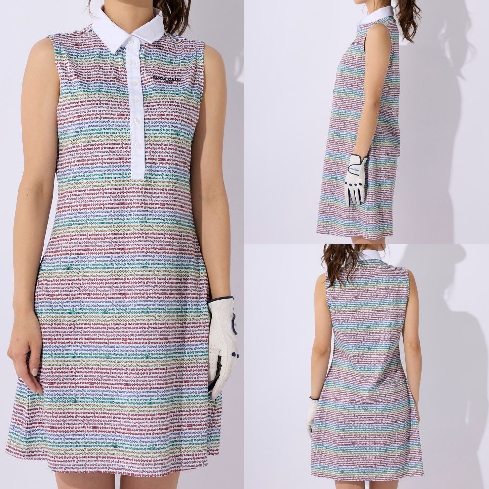 楽天市場】レディース ゴルフウェア ワンピース ノースリーブ marie