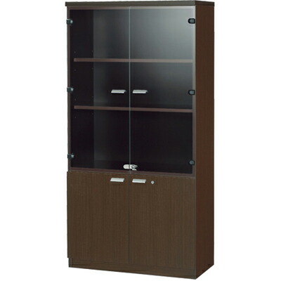 楽天市場】【完成品】EJ役員用家具 飾戸棚 ガラス扉 キャビネット 鍵