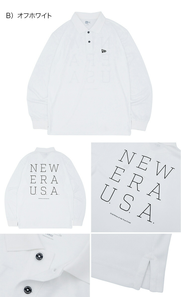 楽天市場】ニューエラ ゴルフ ウェア NEW ERA GOLF 長袖 ポロシャツ