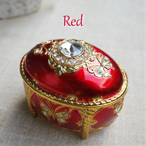 楽天市場】【スワロフスキーアンチモニー（だ円）】 オルゴール 宝石箱