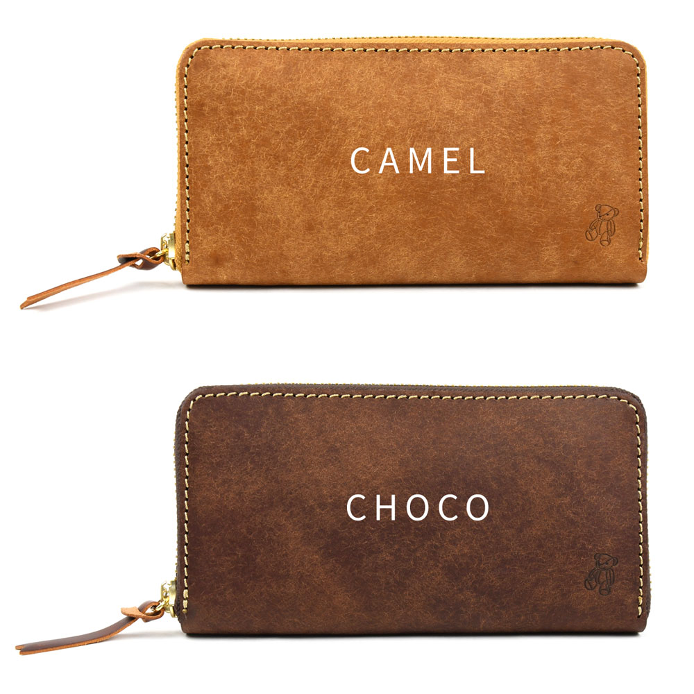 楽天市場】長財布 ラウンドファスナー 大容量 Vanilla Bear 日本製 本