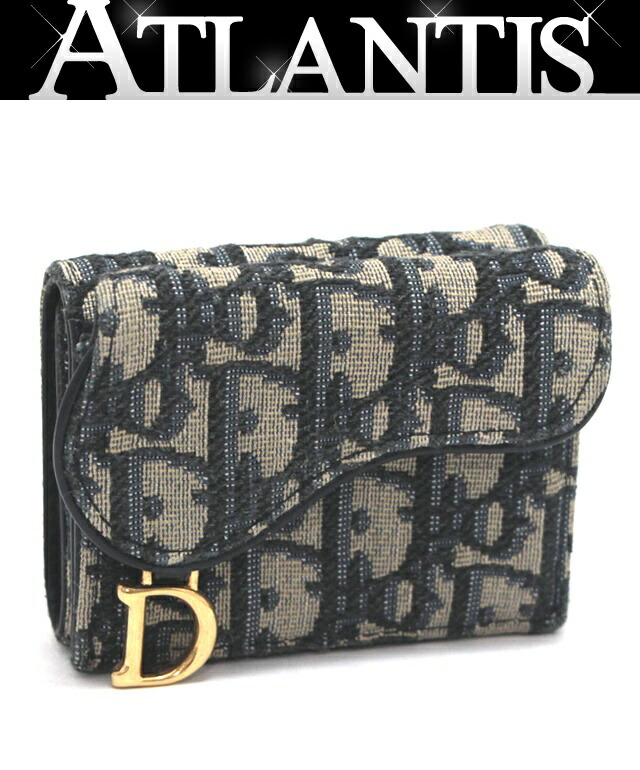 楽天市場】ディオール Dior サドル オブリーク 三つ折りコンパクト