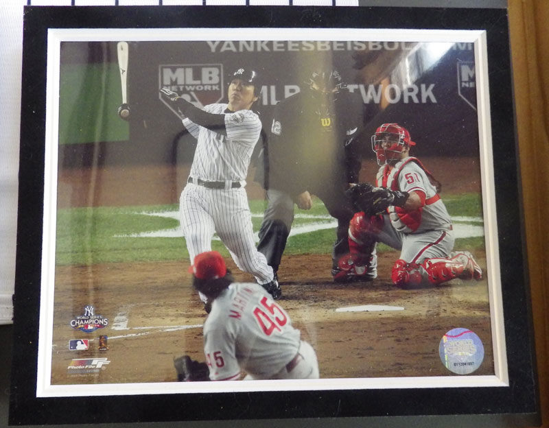 楽天市場】松井秀喜直筆サイン入り 2009年ワールドシリーズMVP記録書込